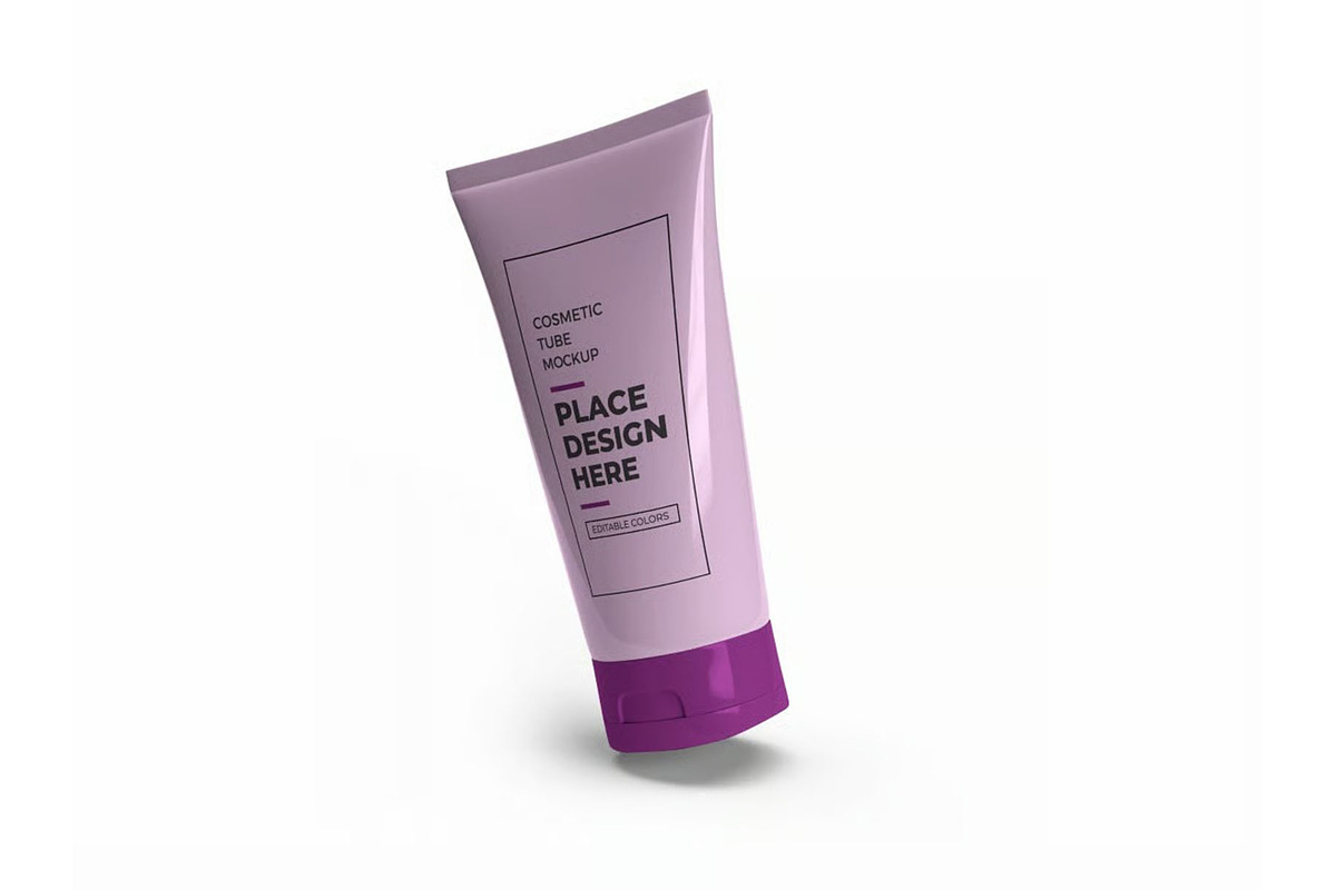 Cosmetic Tube Packaging Mockup, a Packaging Mockup by DesignRushMarket (Photo 2 of 11)