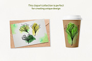 Gingko leaves floral patterns, a Pattern Graphic by Dina Guiter (Thumbnail 5 of 14)