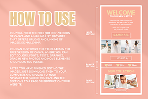 Peach Newsletter Templates