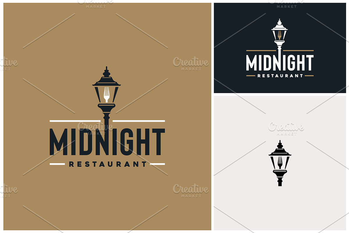 Fork Lantern Post Restaurant Logo, a Branding & Logo Template by Enola99d (Photo 2 of 2)