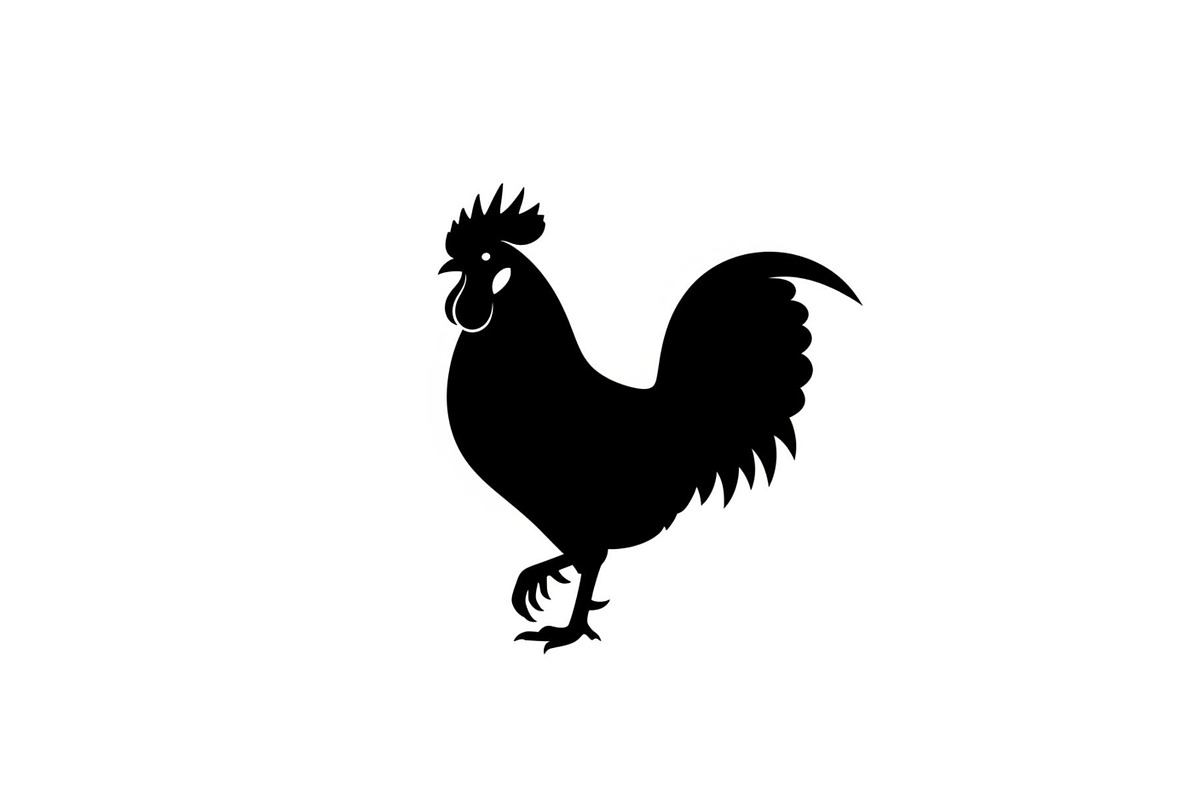 Rooster Chicken Silhouette Vector Bu, an Illustration by Designs_River (Photo 26 of 51)