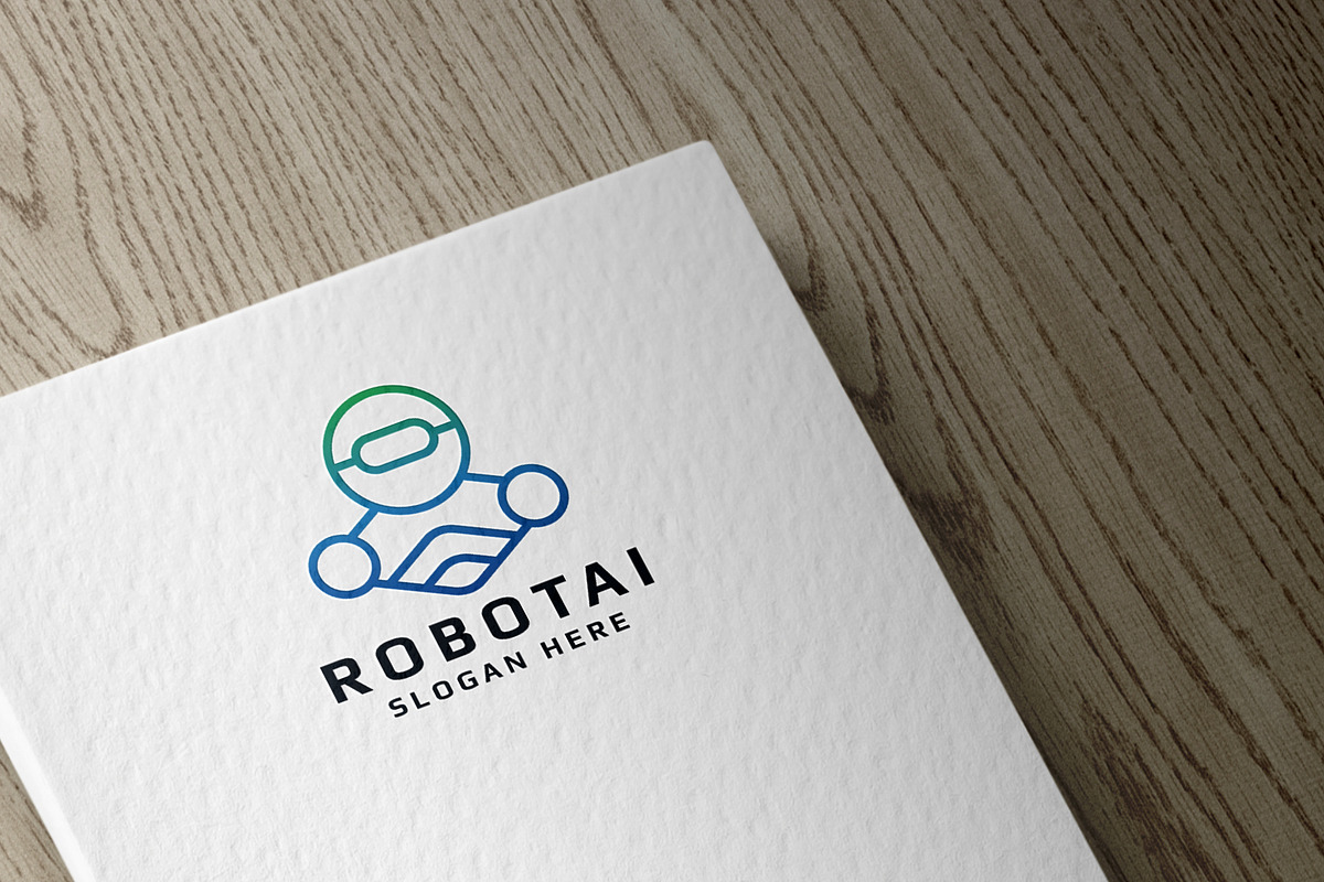 Ai Robot Mascot Logo, a Branding & Logo Template by Design_Planet (Photo 4 of 4)