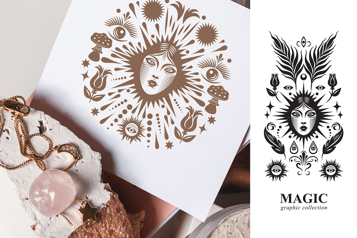 Mystic symbols & signs, a Decorative Illustration by lenlis (Photo 11 of 14)
