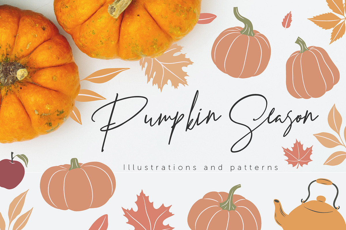 Pumpkin Season |vector illustrations, an Illustration by Wander Designs (Photo 1 of 8)