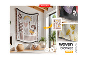 Woven Blanket Mockup | Hang on Wall, an Apparel Mockup by Mockups Studio (Thumbnail 1 of 9)
