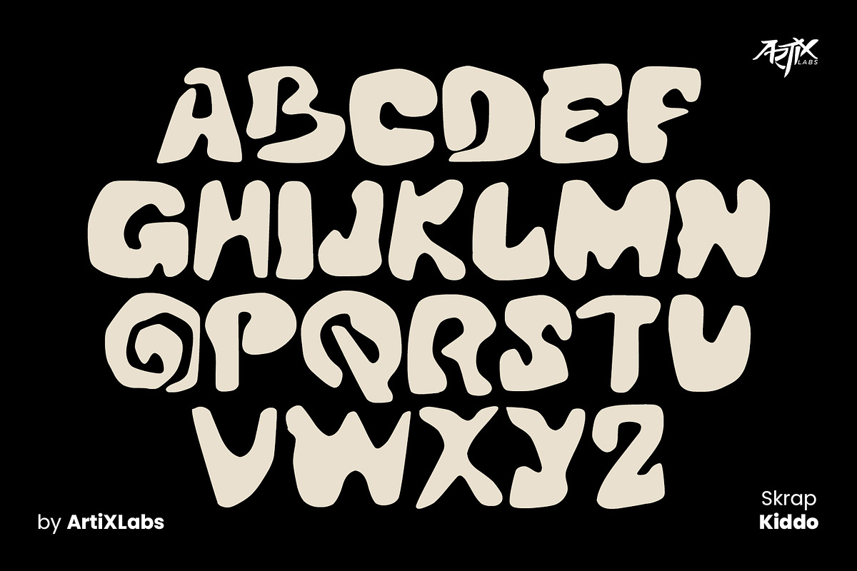 Skrap Kiddo Quirky Playful Kids, a Handwritten Font by ArtiXLabs (Photo 7 of 10)