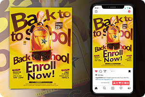 Back to School Flyer, a Flyer Template by regalDRAW