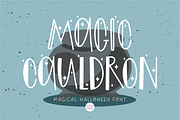 MAGIC CAULDRON Halloween Witch Font, a Sans Serif Font by Blush Font Co. (Thumbnail 1 of 6)