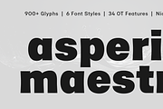 Asperia Maestro Typeface, a Sans Serif Font by NicolassFonts (Thumbnail 1 of 5)