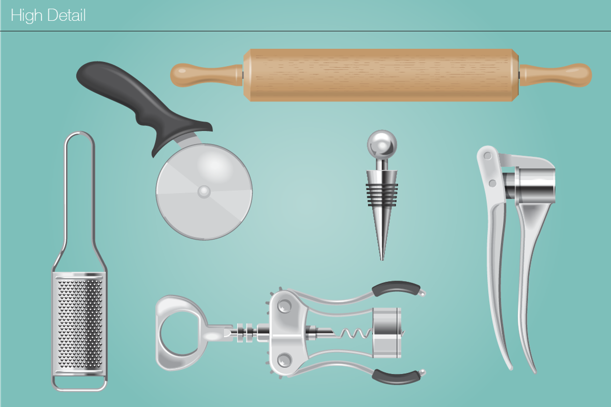 Kitchen Utensils Brushes, a Brush Add-On by Industrial Artworks (Photo 3 of 3)