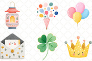 Happy New Year Clipart, an Illustration by Black Bird Studio (Thumbnail 5 of 6)