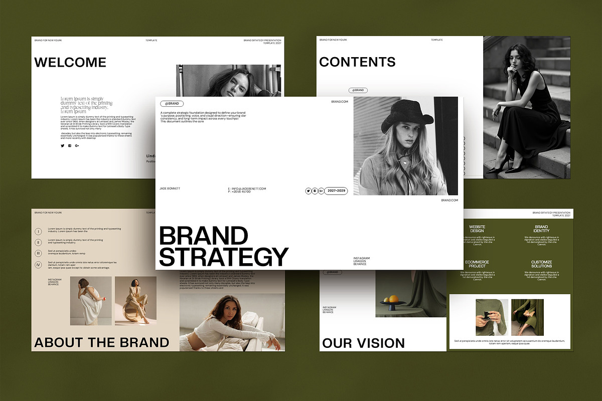 Brand Strategy Presentation Template, a Presentation Template by Alvi-Studio (Photo 2 of 8)