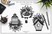 Romantic Floral Bundle - Overlay SVG, an Illustration by Tommy & Tilly Design (Thumbnail 3 of 5)