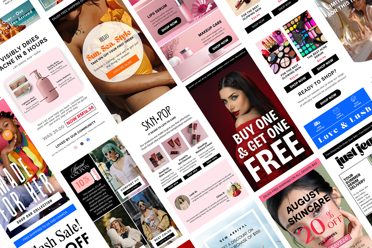 Beauty & Fashion Email Newsletter preview 3