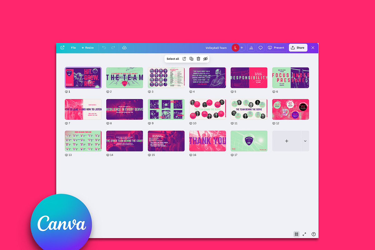 Coaching Presentation Canva Template preview 6