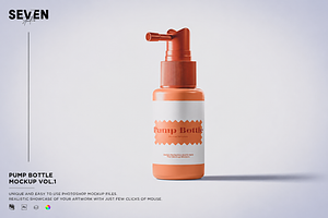 Pump Bottle Mockup, a Household Mockup by Se٧enStudio