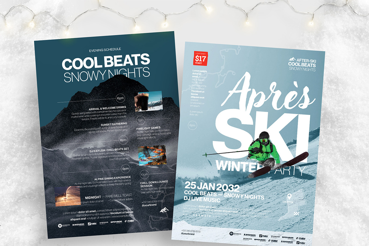 Apres Ski Flyer Template, a Flyer Template by BrandPacks (Photo 1 of 5)