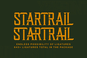 Startrail A Modern Serif