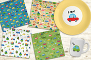 Cute Cars Collection, Cartoon Style, a Transportation Illustration by Lemon Workshop (Thumbnail 2 of 9)