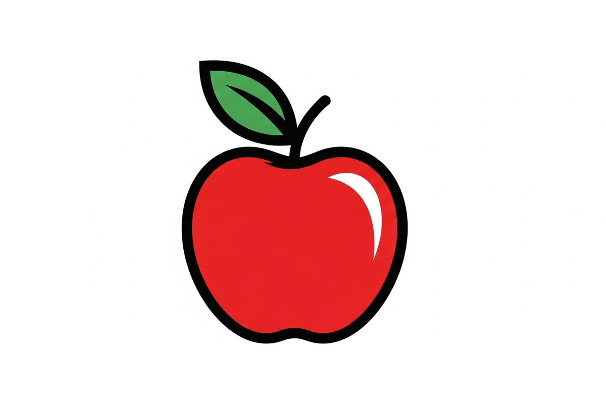 Apple Fruit Vector Icon Bundle, an Illustration by musafir_fashion (Photo 8 of 49)