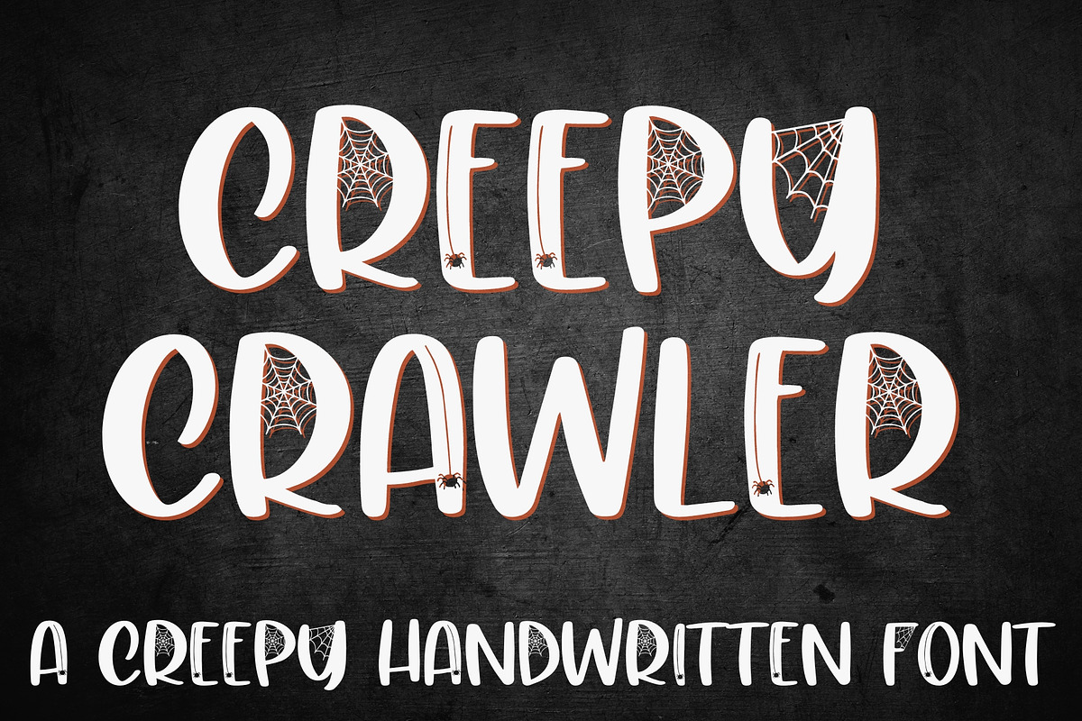 Creepy Crawler, Cute Halloween Font, a Sans Serif Font by Designing Digitals (Photo 1 of 9)