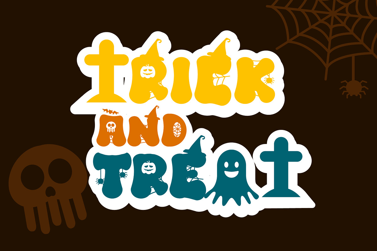 Retro Spooky is a Halloween font, a Handwritten Font by Brown Cupple (Photo 3 of 7)