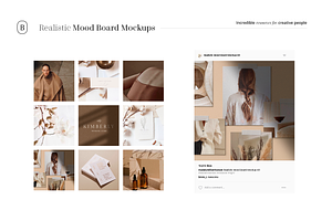 Realistic Mood Board Mockups