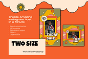 Gruvie Retro Kit Instagram Template, a Social Media Template by Shinra Labs (Thumbnail 5 of 5)