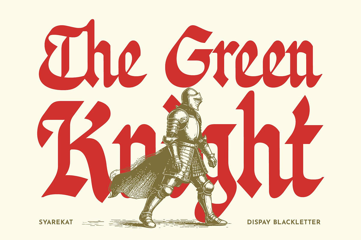 Syarekat Arabican Blackletter, a Font by Bonjie (Photo 5 of 10)