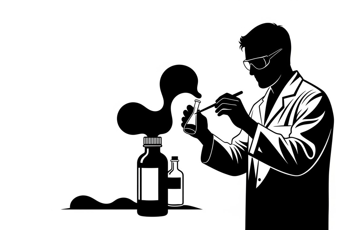 This Scientist Lab Silhouettes, an Illustration by Amazin_art (Photo 9 of 31)