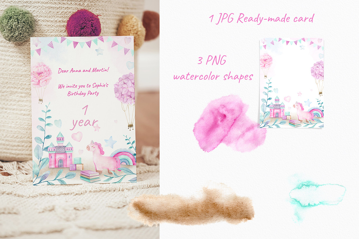 Girls Watercolor Collection, an Illustration by NataliArkushArt (Photo 12 of 15)