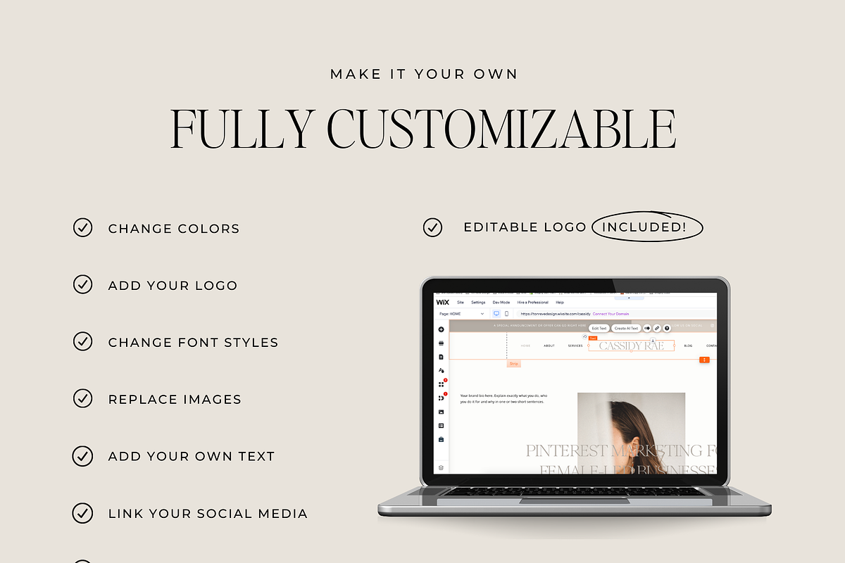 Minimalist Website for Services, a Wix Template by Ton Rêve Design Studio (Photo 6 of 7)