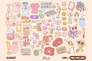 Groovy Retro Nurse Healthcare bundle, a Healthcare Illustration by Huxmay (Thumbnail 4 of 8)