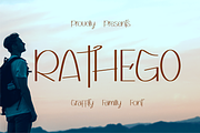 Rathego font, a Sans Serif Font by ponuppo (Thumbnail 1 of 5)