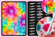 Procreate Tie Dye Textures brushes, a Brush Add-On by Revabrush (Thumbnail 4 of 11)