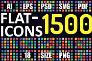1500+ Flat Icons - Line Icons, an Outline Icon by FlatLineIcons (Thumbnail 1 of 21)