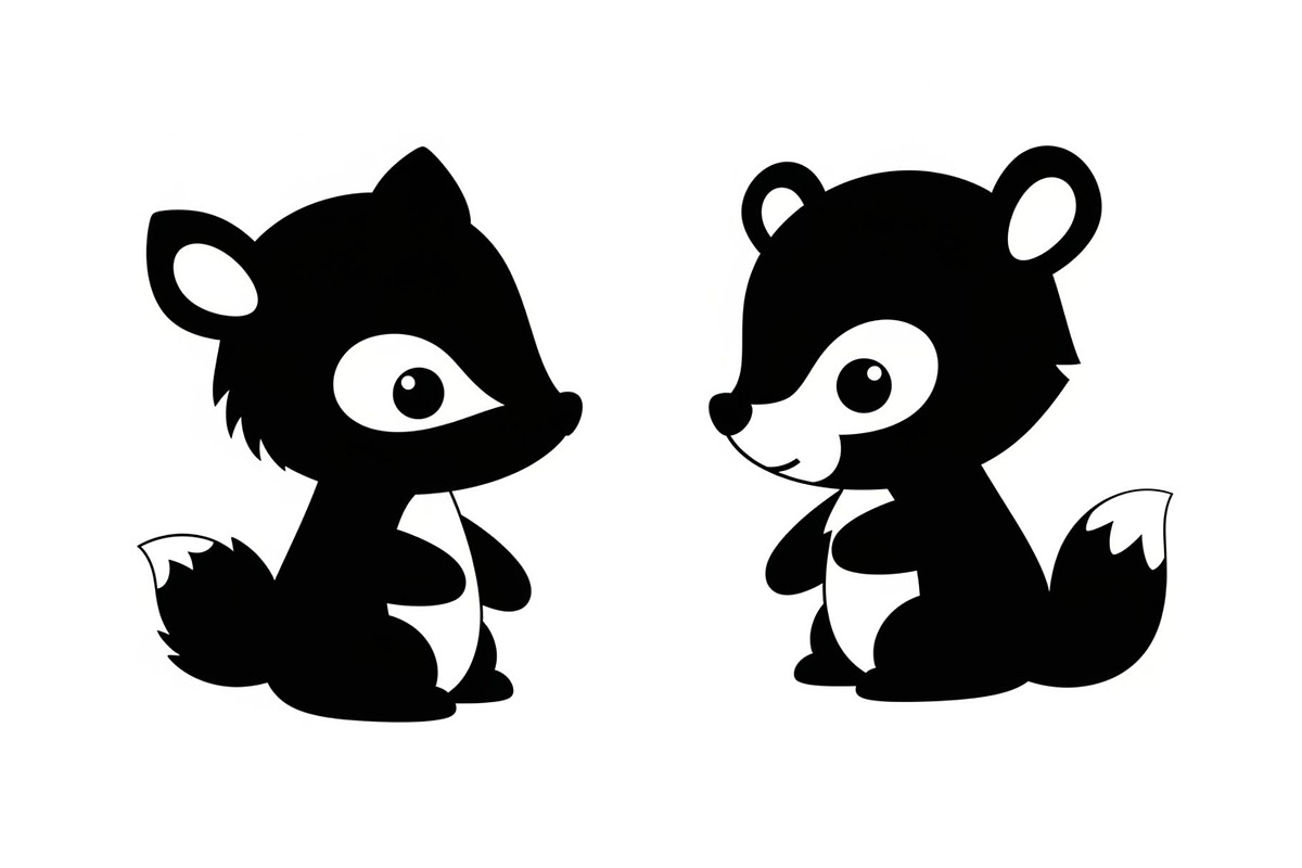 Cute Forest Animal Silhouette Bundle, an Illustration by Creativeshirt (Photo 9 of 54)