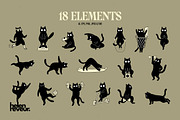 Sport Cats, Playful Vector Set, an Illustration by helenreveur (Thumbnail 2 of 7)