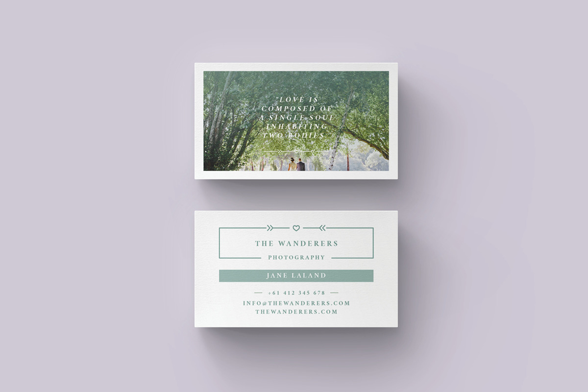 WANDERERS  Business Card Template, a Business Card Template by 46&2 Collective (Photo 6 of 11)