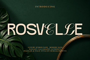 Rosvelle Luxury Hybrid Sans, a Sans Serif Font by Muksal Creative (Thumbnail 1 of 9)