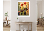 64 Lovebirds on a Branch Art, an Illustration by Art Paradise Studios (Thumbnail 7 of 10)