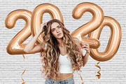 Foil Number Balloons Photo Overlays preview 4