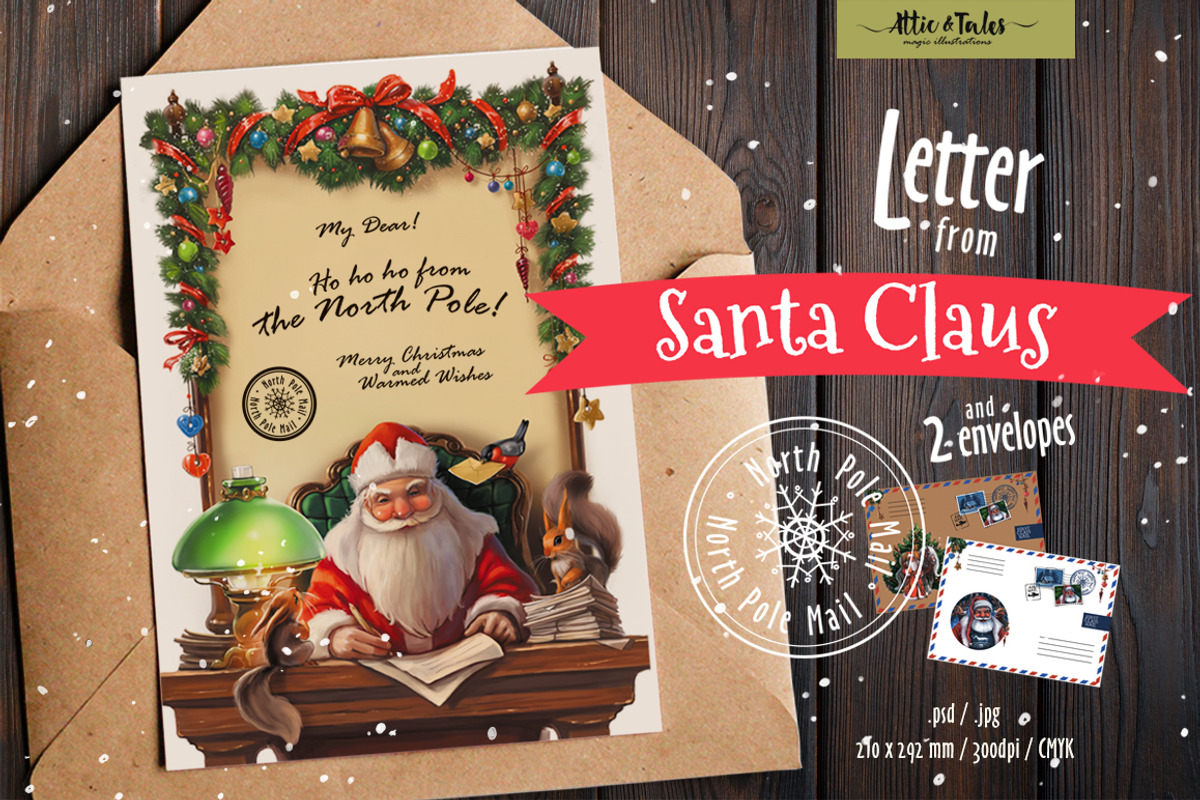 Letter from Santa Claus, a Graphic by atticandtales (Photo 1 of 3)