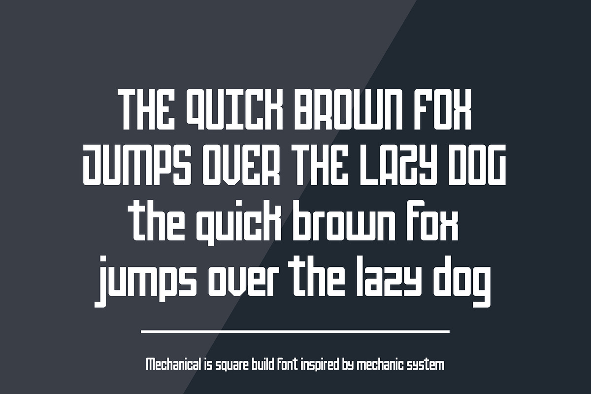 Mechanical, a Sans Serif Font by Inspiratype (Photo 5 of 5)