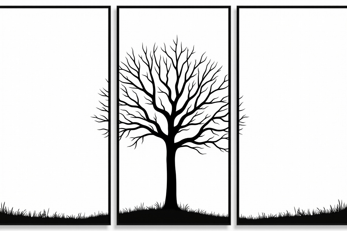 Multi-Panel Tree Silhouette Laser, an Illustration by balal (Photo 6 of 9)