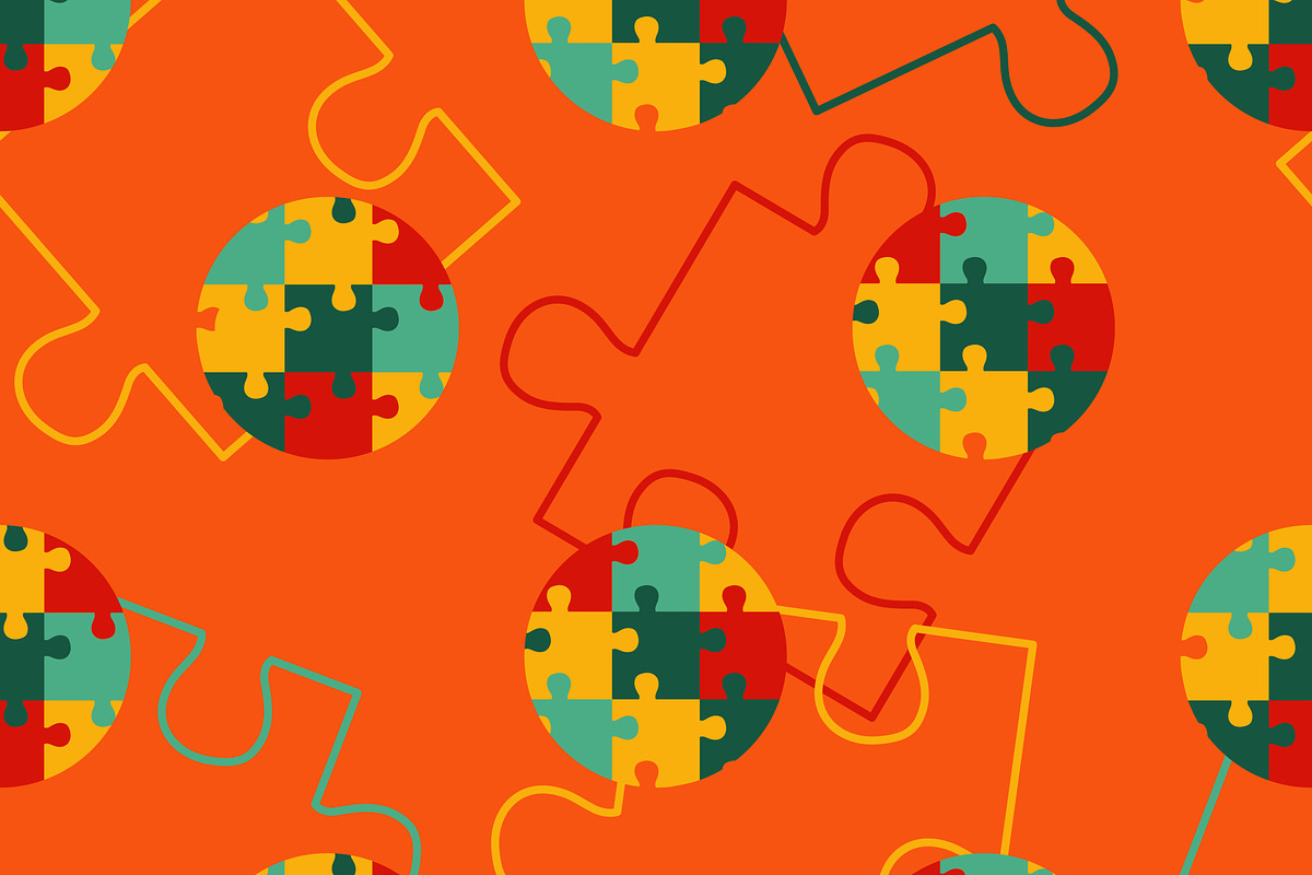 Puzzle texture., a Pattern Graphic by Shop seamless patterns