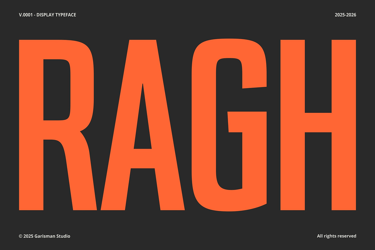 GR RAGH - Condensed Display Typeface, a Sans Serif Font by Garisman Std (Photo 1 of 13)