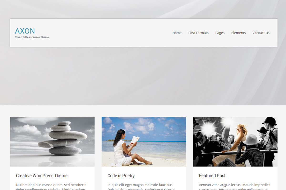 Axon, a WordPress Template by DesignOrbital (Photo 1 of 5)