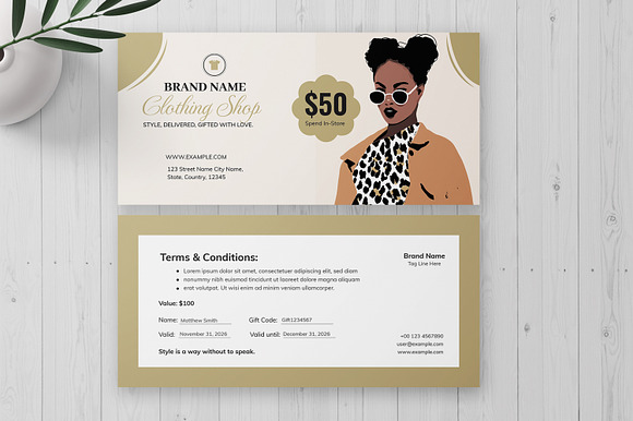 Clothing And Apparel Gift Voucher preview 8