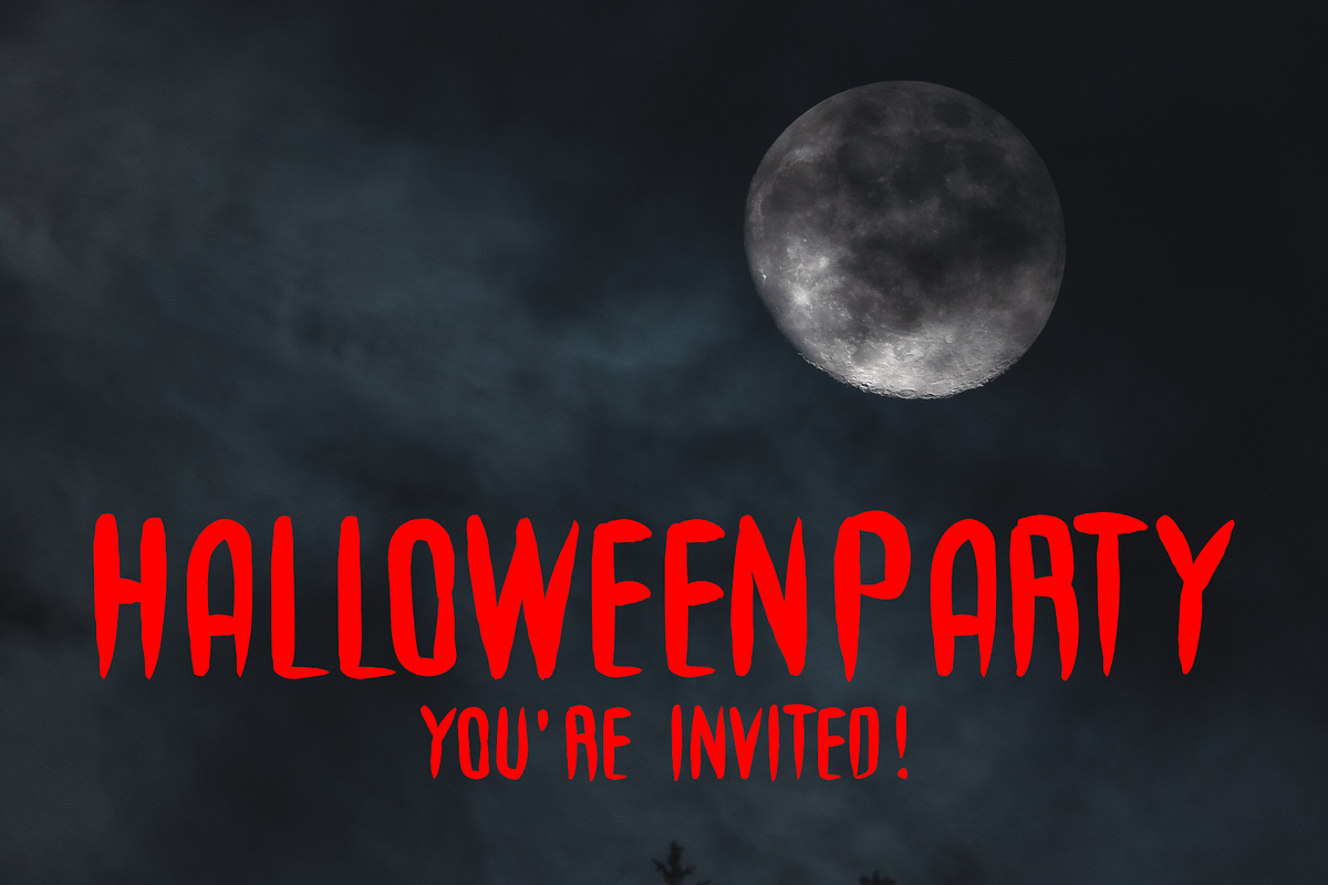 Scary House | a creepy font, a Font by Design av MAD (Photo 3 of 5)